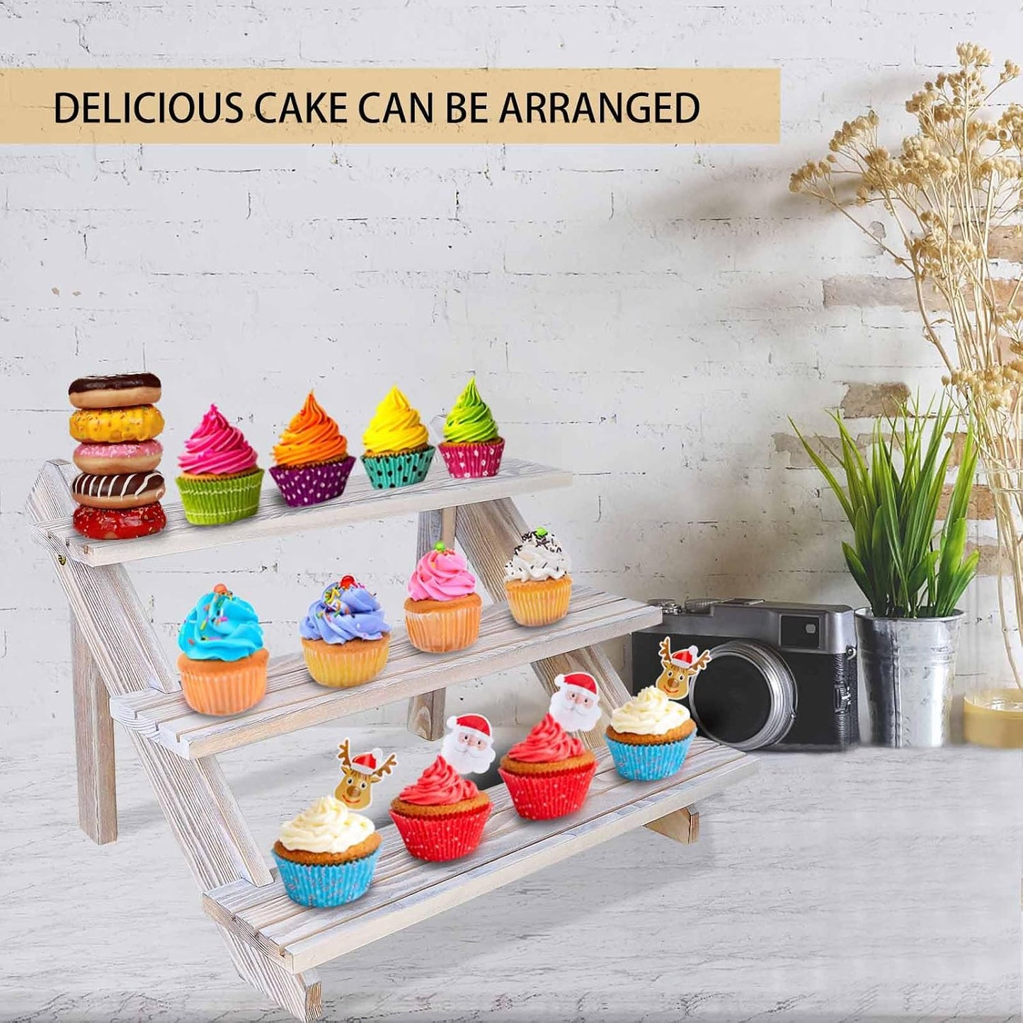 Earring Display Stands / White-3tier