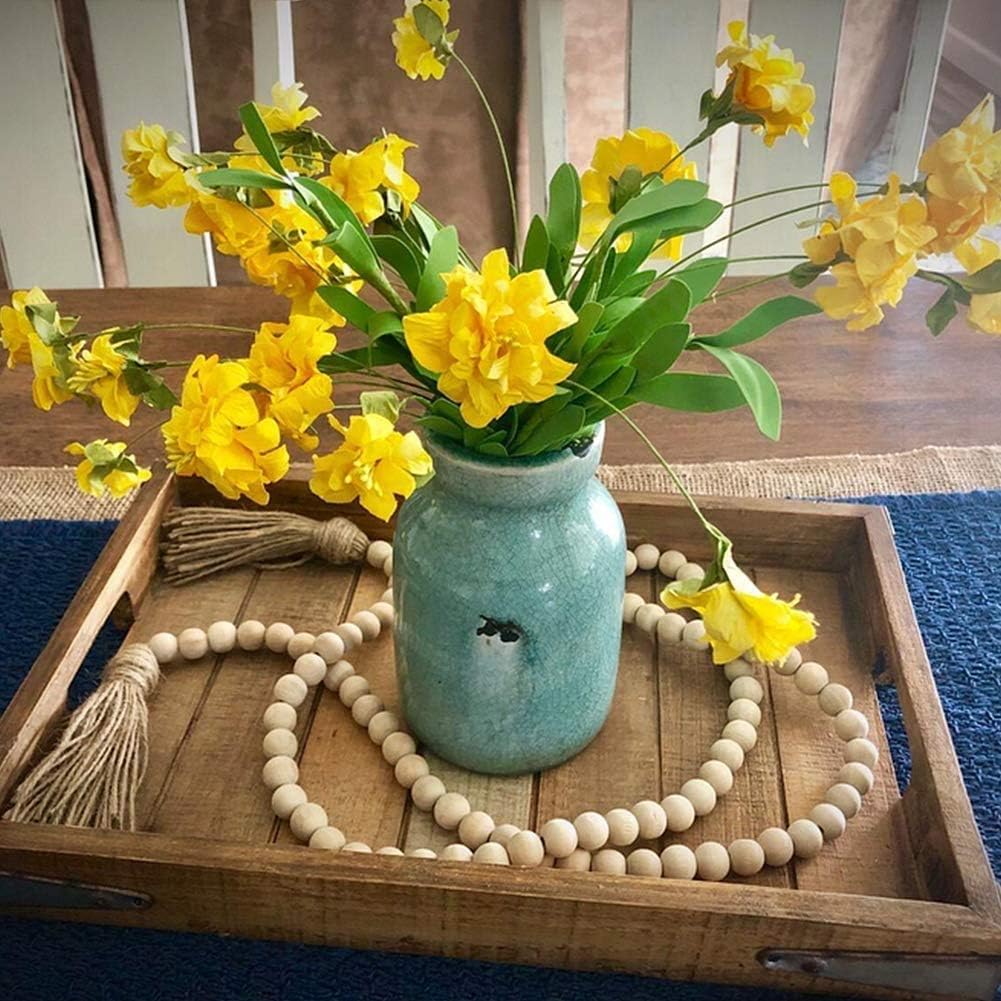 Wood Bead Garland / 60 x 4