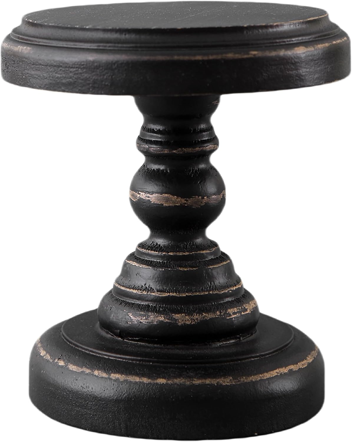 Rustic Small Pedestal Stand/Planter Stands / Black