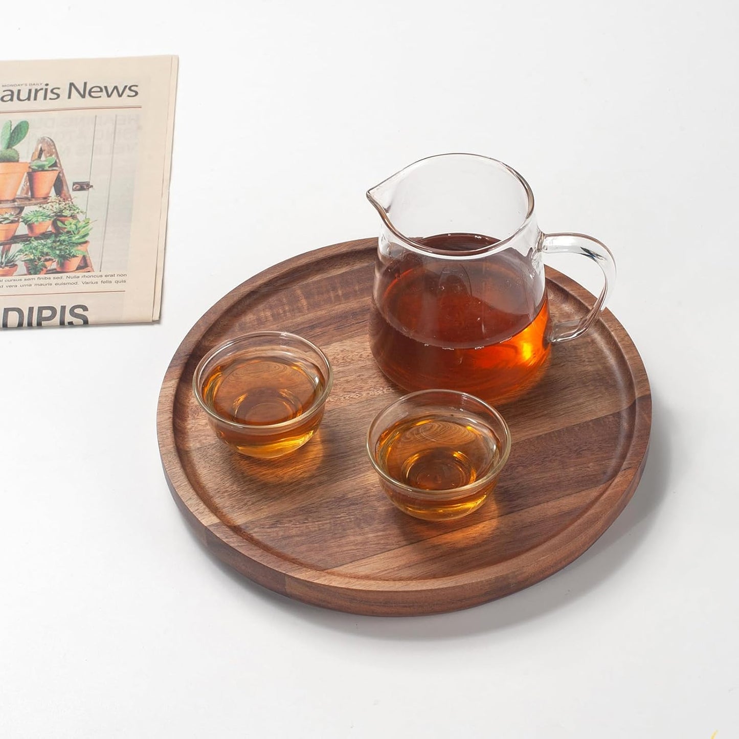 Round Wood Tray / 7.9