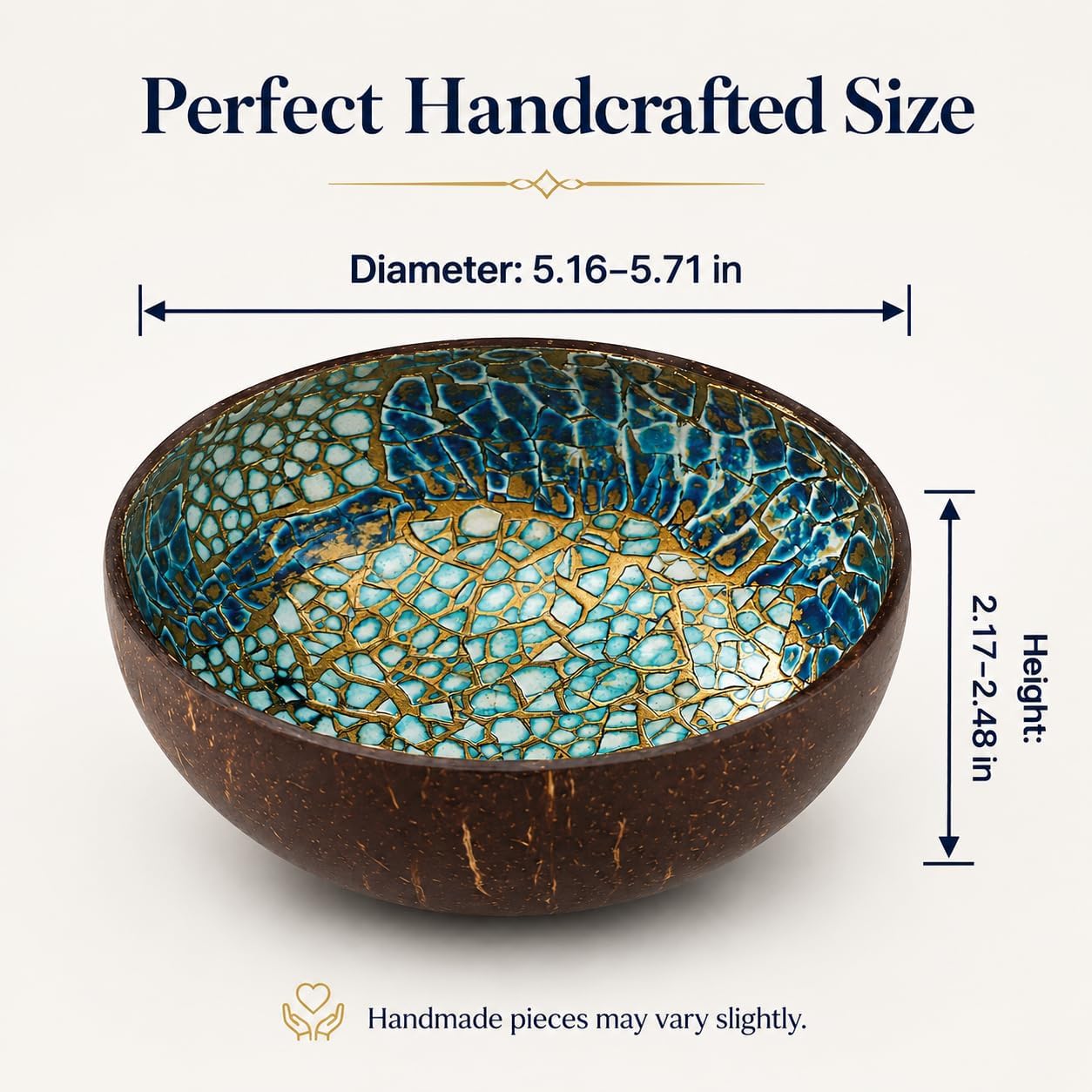 Key Bowl & Fruit Snack Holder / Mosaic Blue and Yellow