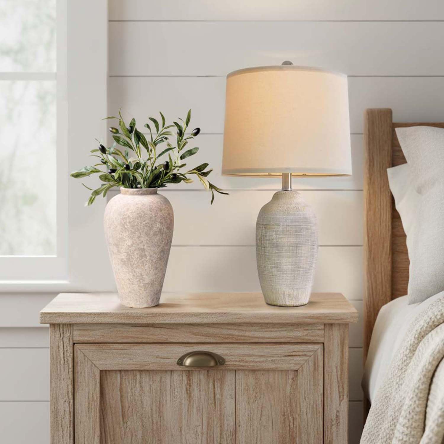 Rustic Decorative Vases / Farmhouse Grey-9.2 / 9.2 Inch