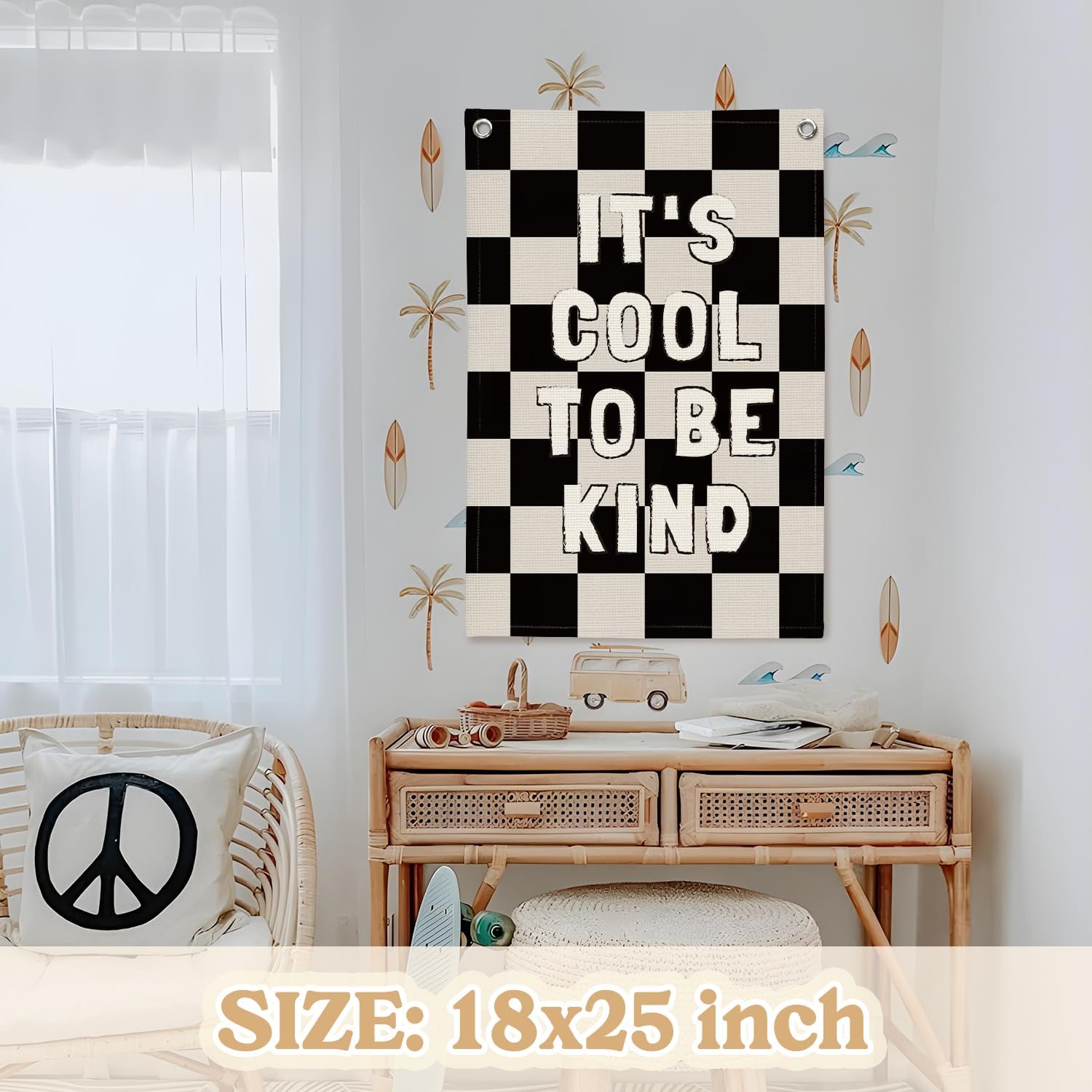 Kids Room Decor / Cool To Be Kind-black