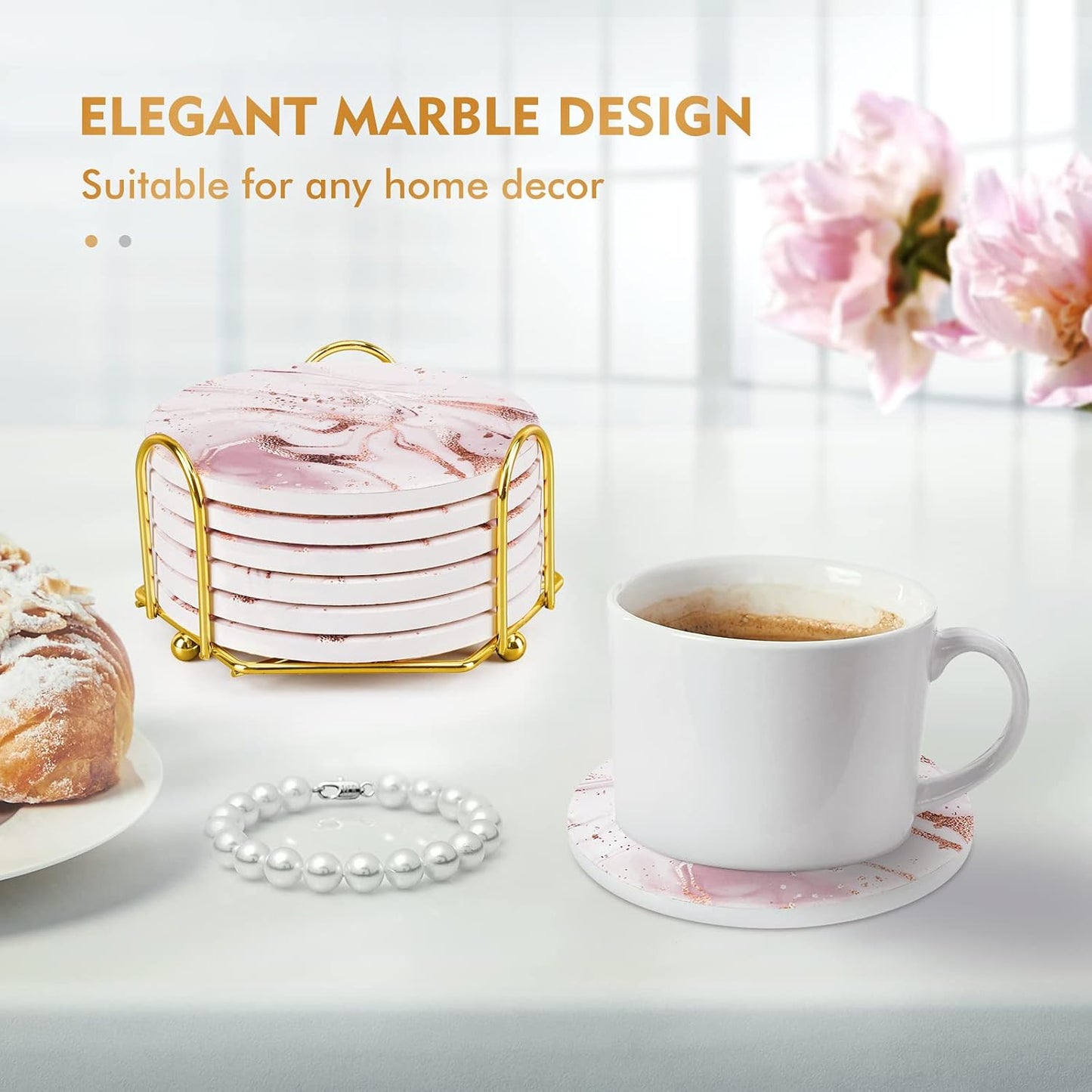 Holder for Dining Table / Pink / Round / Set of 6