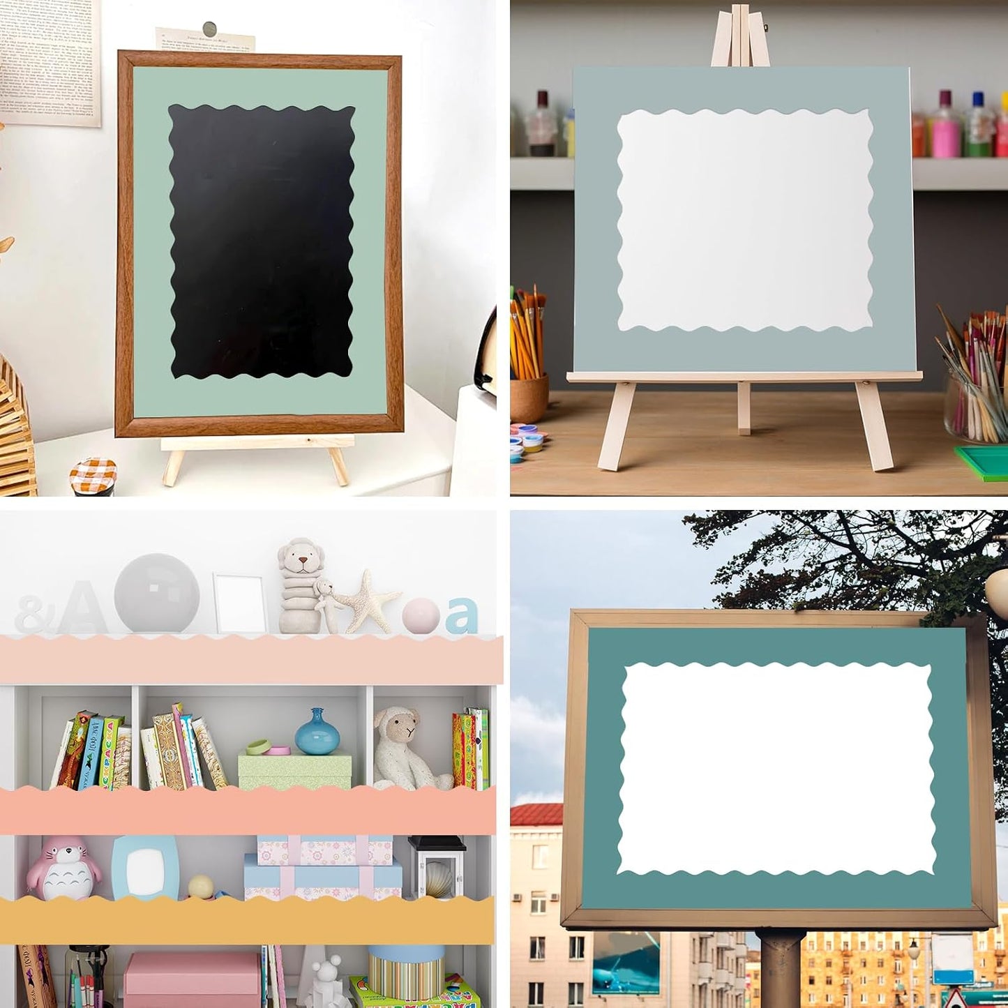 Boho Bulletin Board Borders Set / Light Boho / 216 Inch