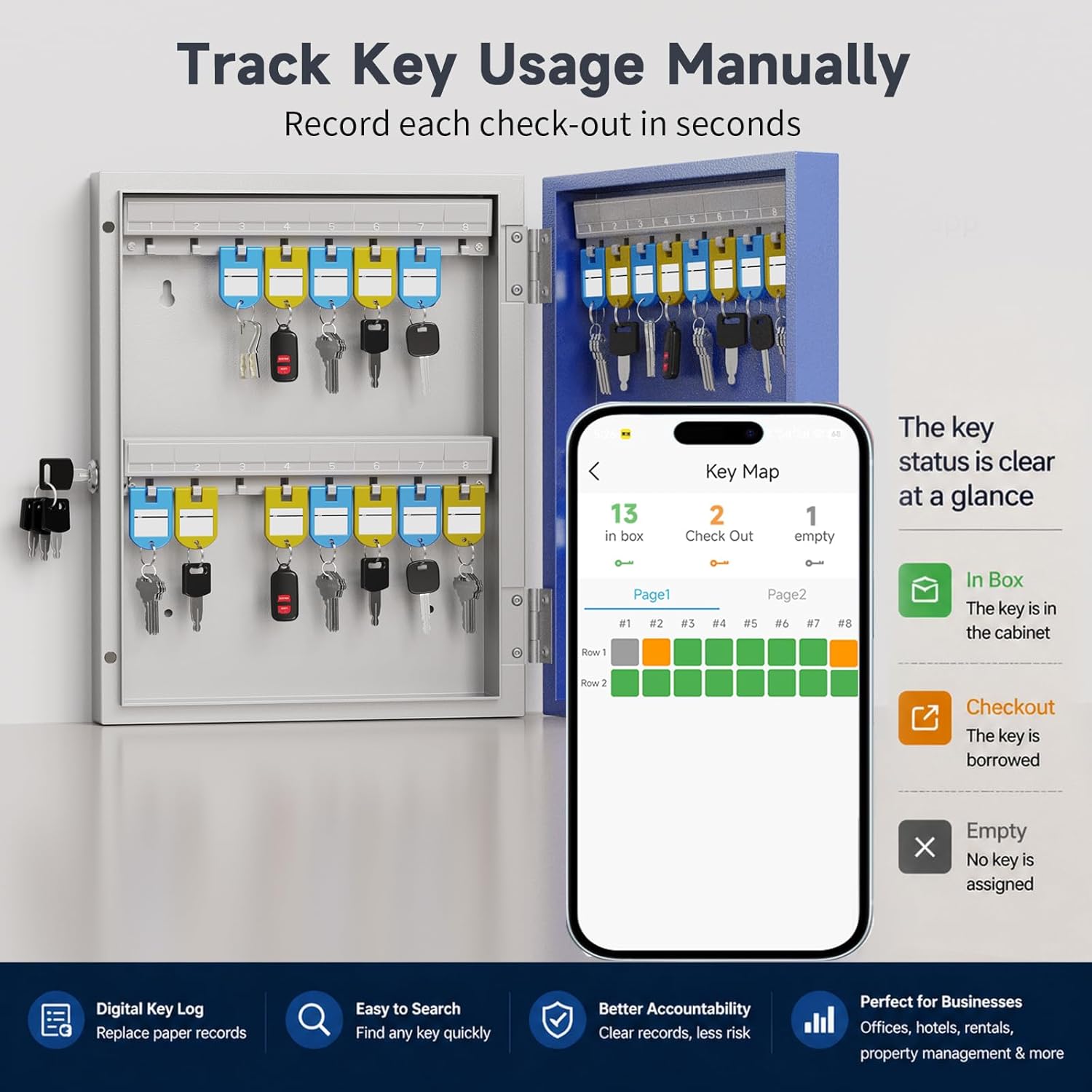 Key Access Log Tracking / 32 Keys