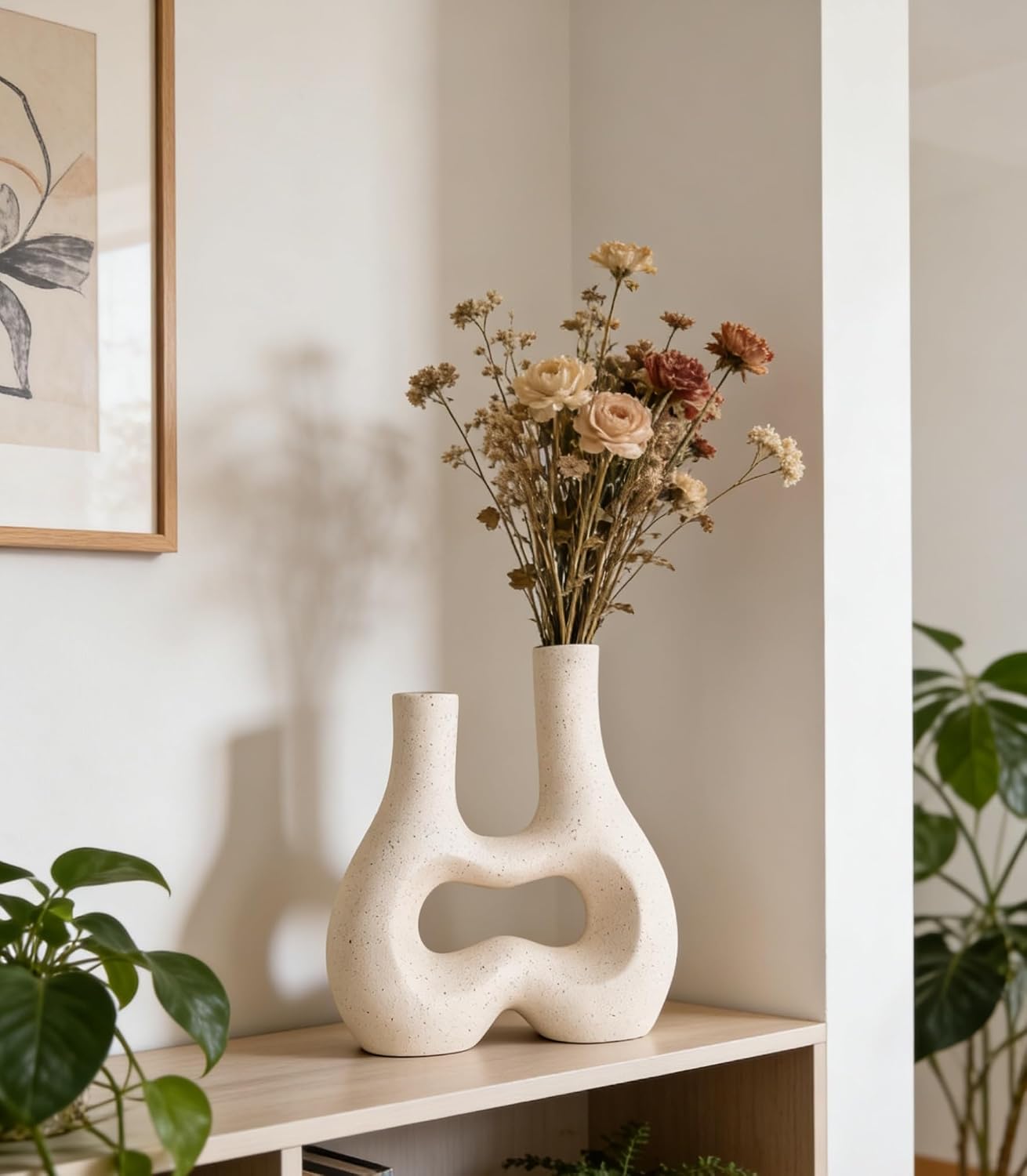 Boho Wabi-Sabi Vase / Ivory