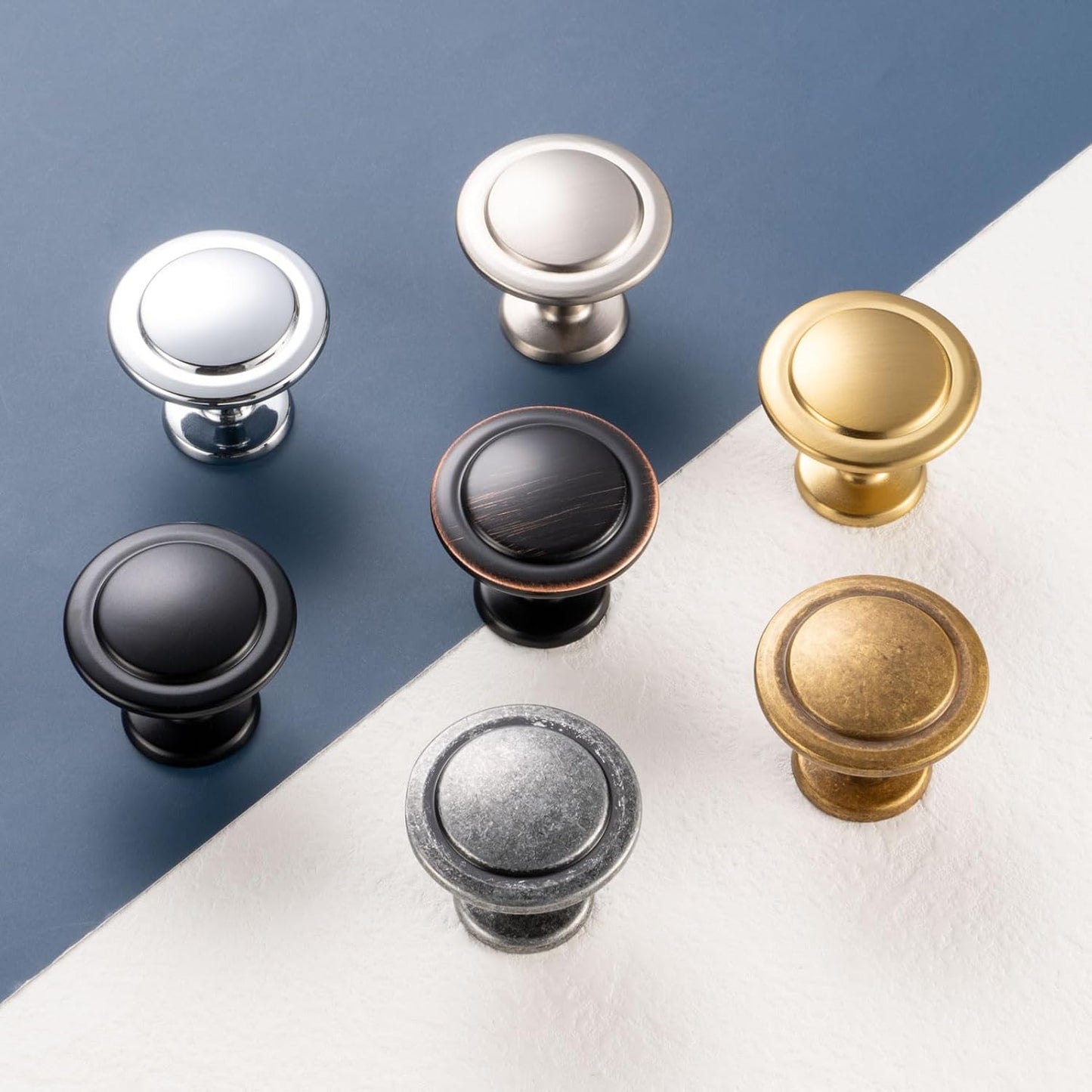 Cabinet Knobs Chrome Drawer Knobs / 1-1/4 Inches / Round Knob / Polished Chrome / 4 Inch