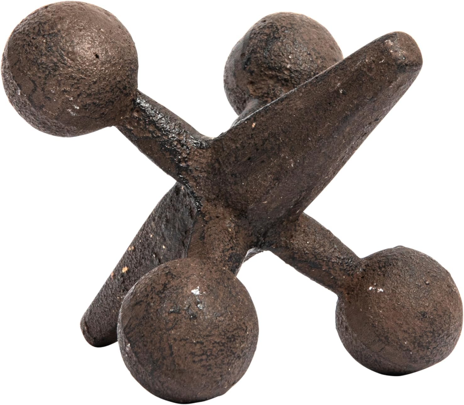 Retro Decorative Cast Iron Jack Figurine / Rust / 6 Inches