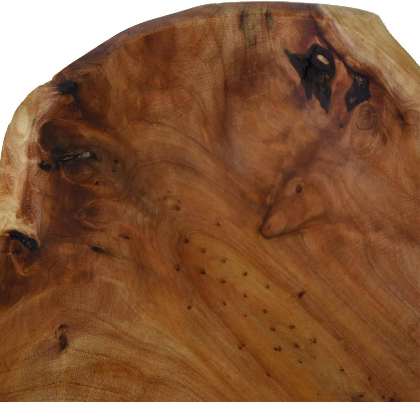 Wooden bowl Creative Wood Bowl Root Carved Bowl Decorative Handmade Wood Candy Serving / Natural