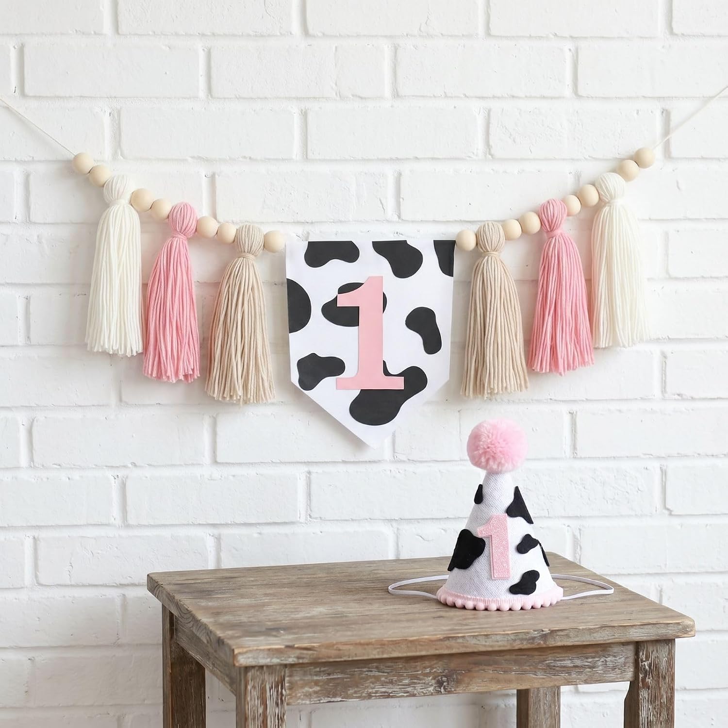 Wood Beads Garland & Matching