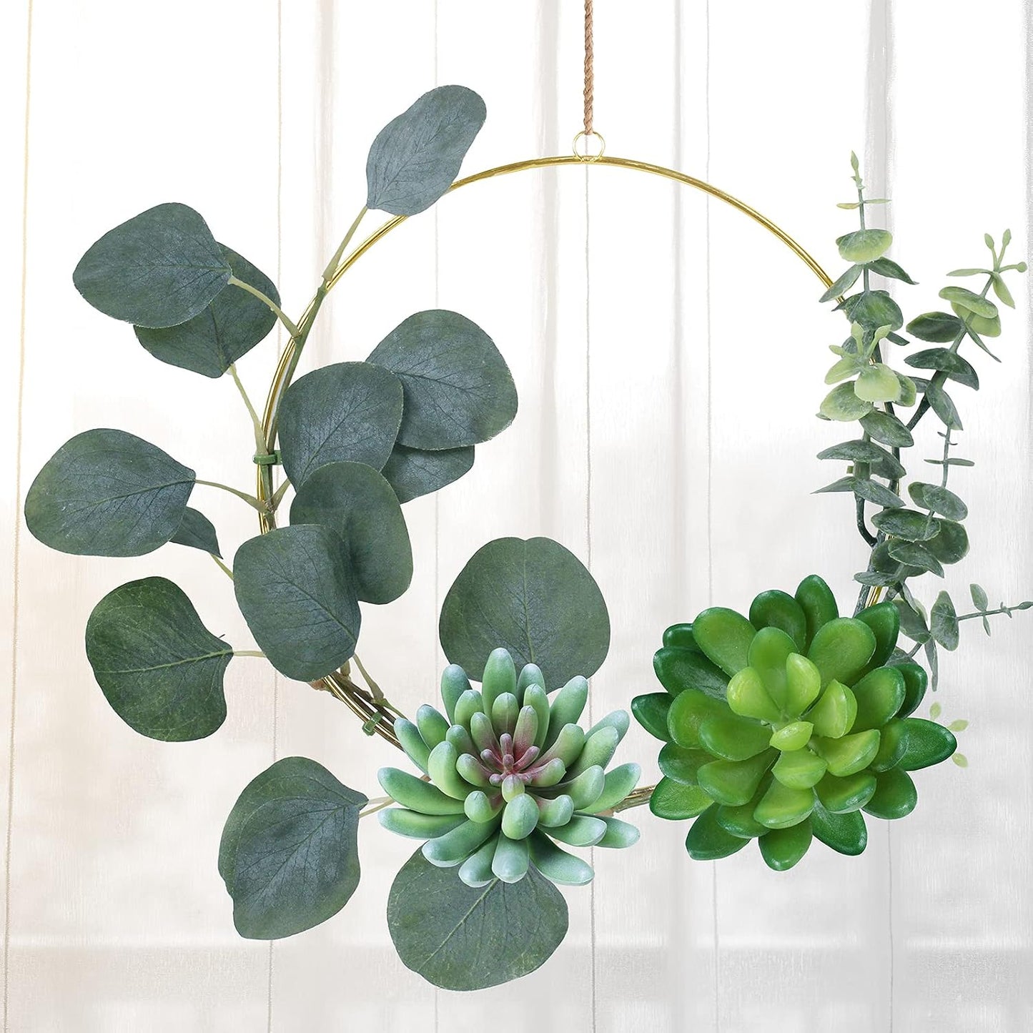 Assorted Artificial Succulents Plants Unpotted Small Cactus Echeveria Air Plant / Green / Set of 20