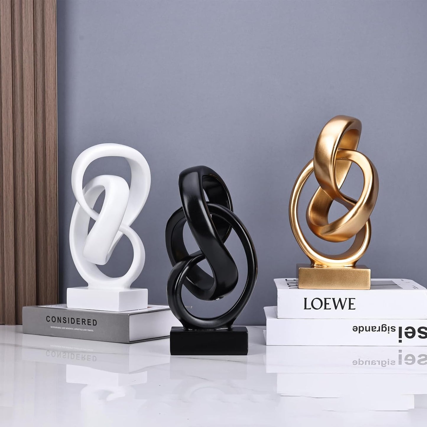 Abstract Knot Sculpture / Black