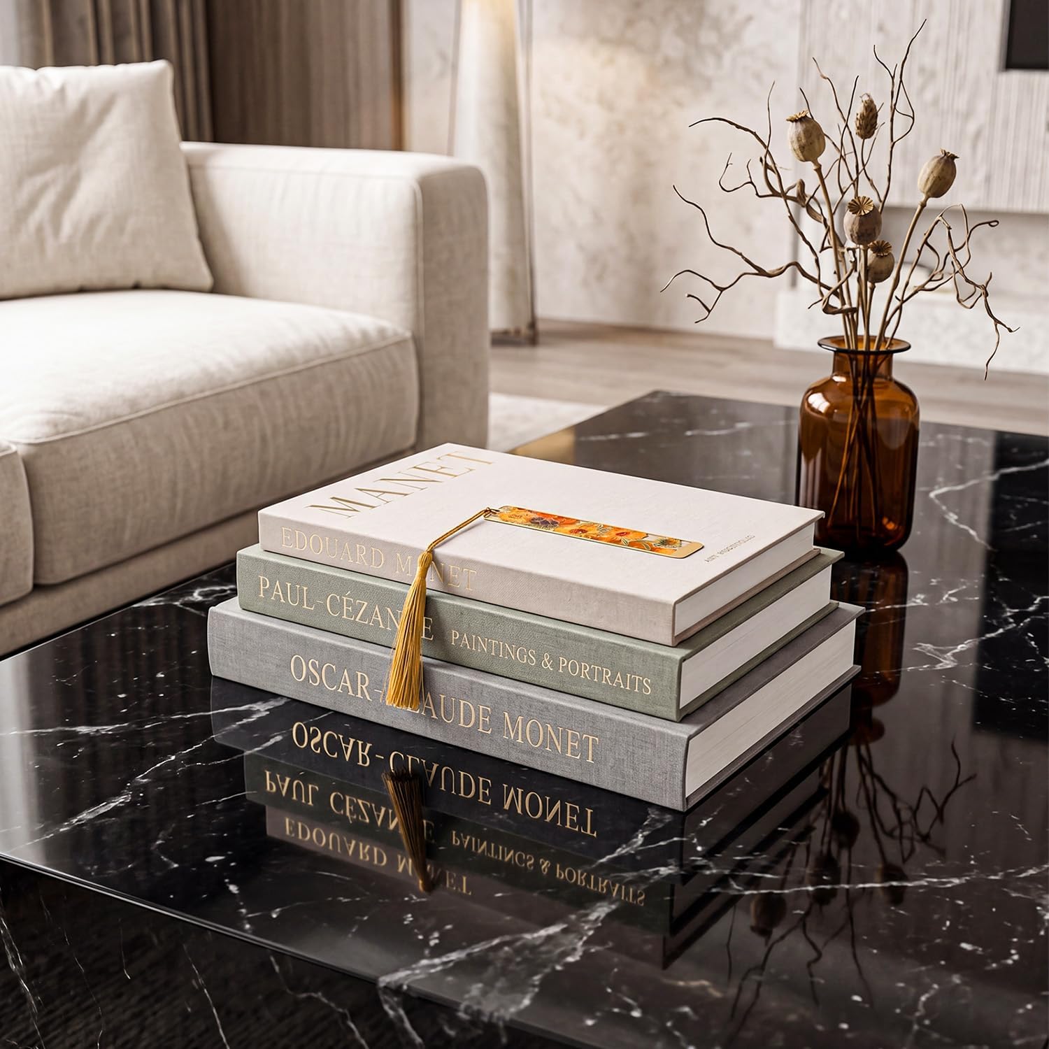 Artificial Books for Decor / Grey / Set of 3