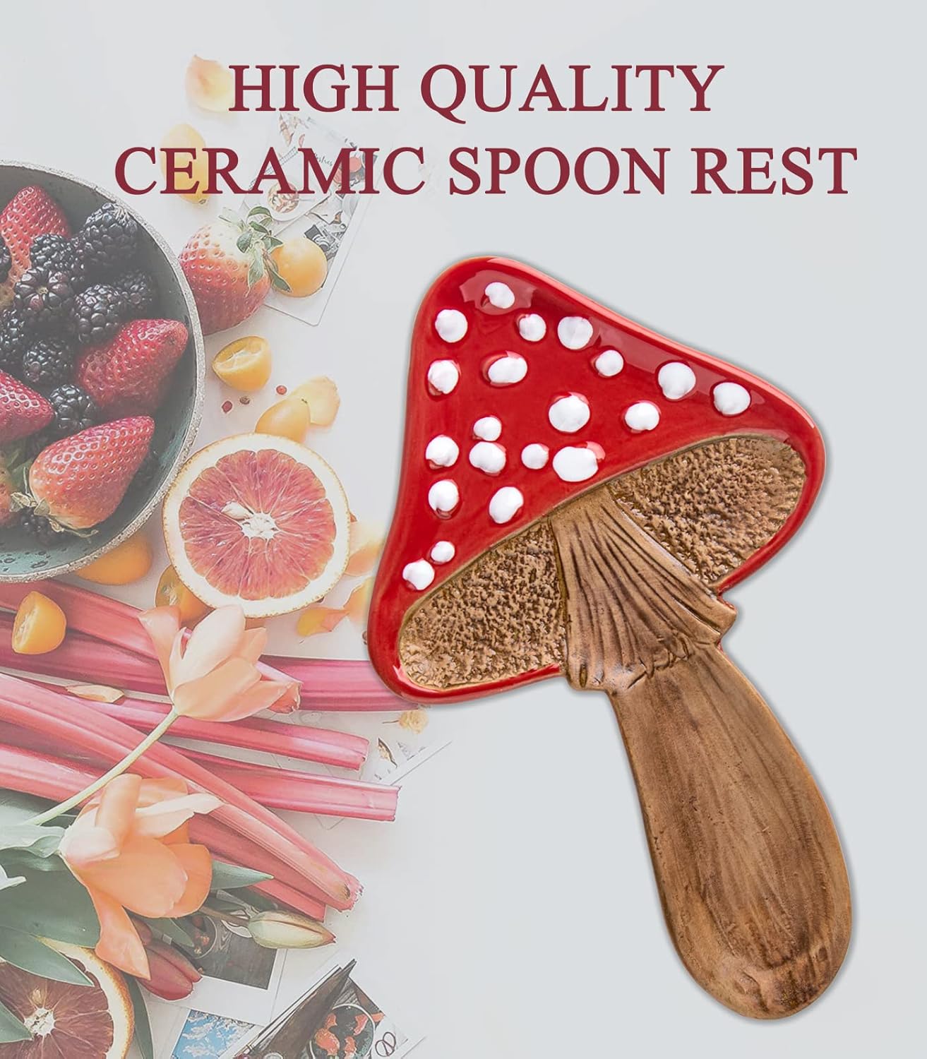 Spoon Rest Spoon Holder For Stove Top Mushroom Spoon Rest