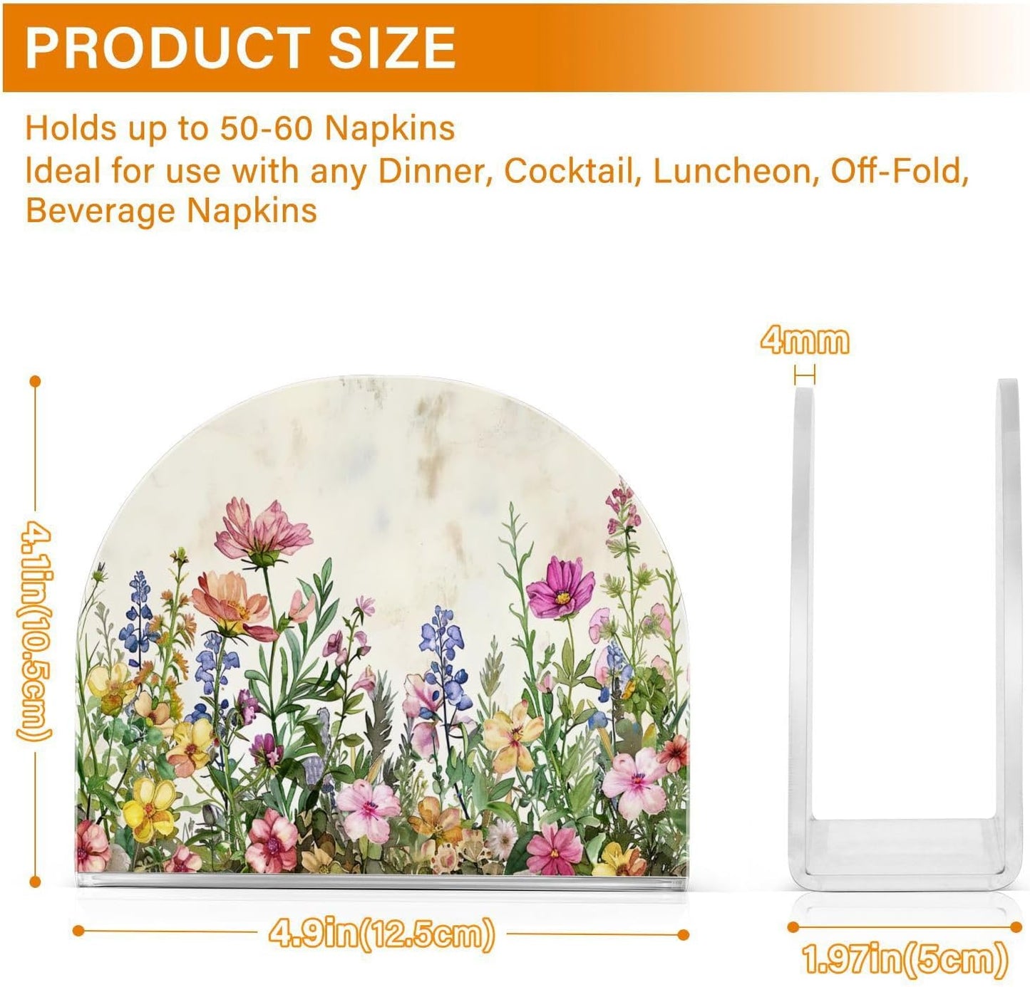 Napkin Holder / Table Napkin Holders / Spring Flowers