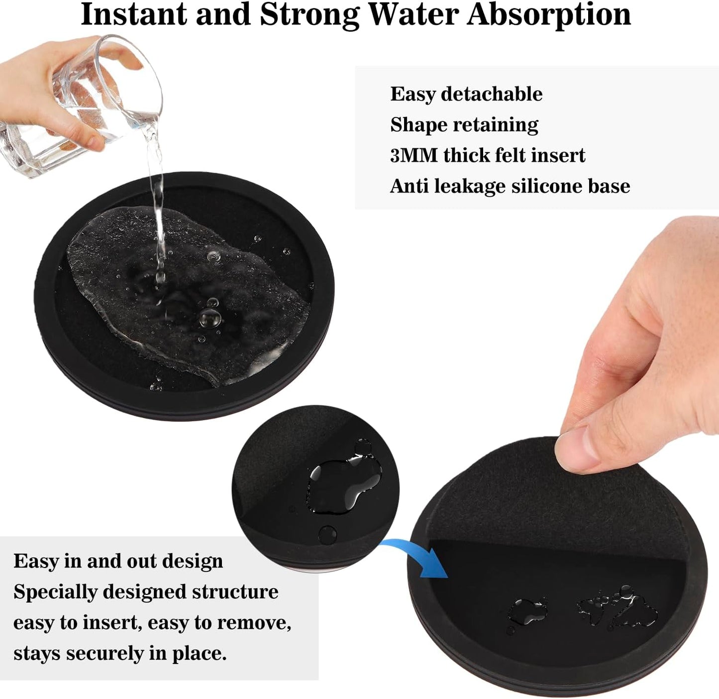 Holder / Silicone Cup Mat / Black