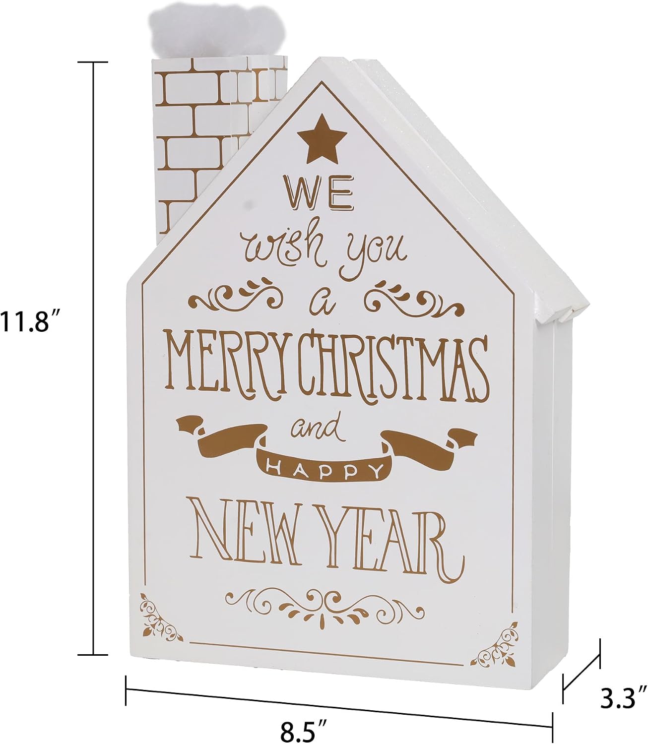 Wooden Christmas Advent Calendar House with 24 Drawers and Led Lights Countdown Calendars for Christmas Decoration