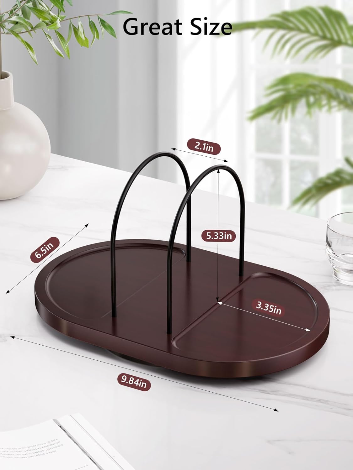 Rotating Napkin Holder / Walnut