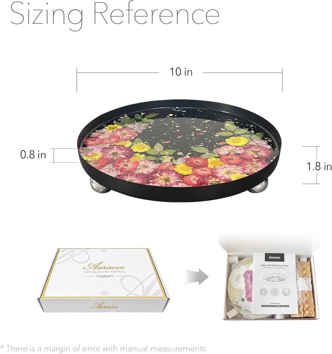 Create Real Flower Tray / White-basic