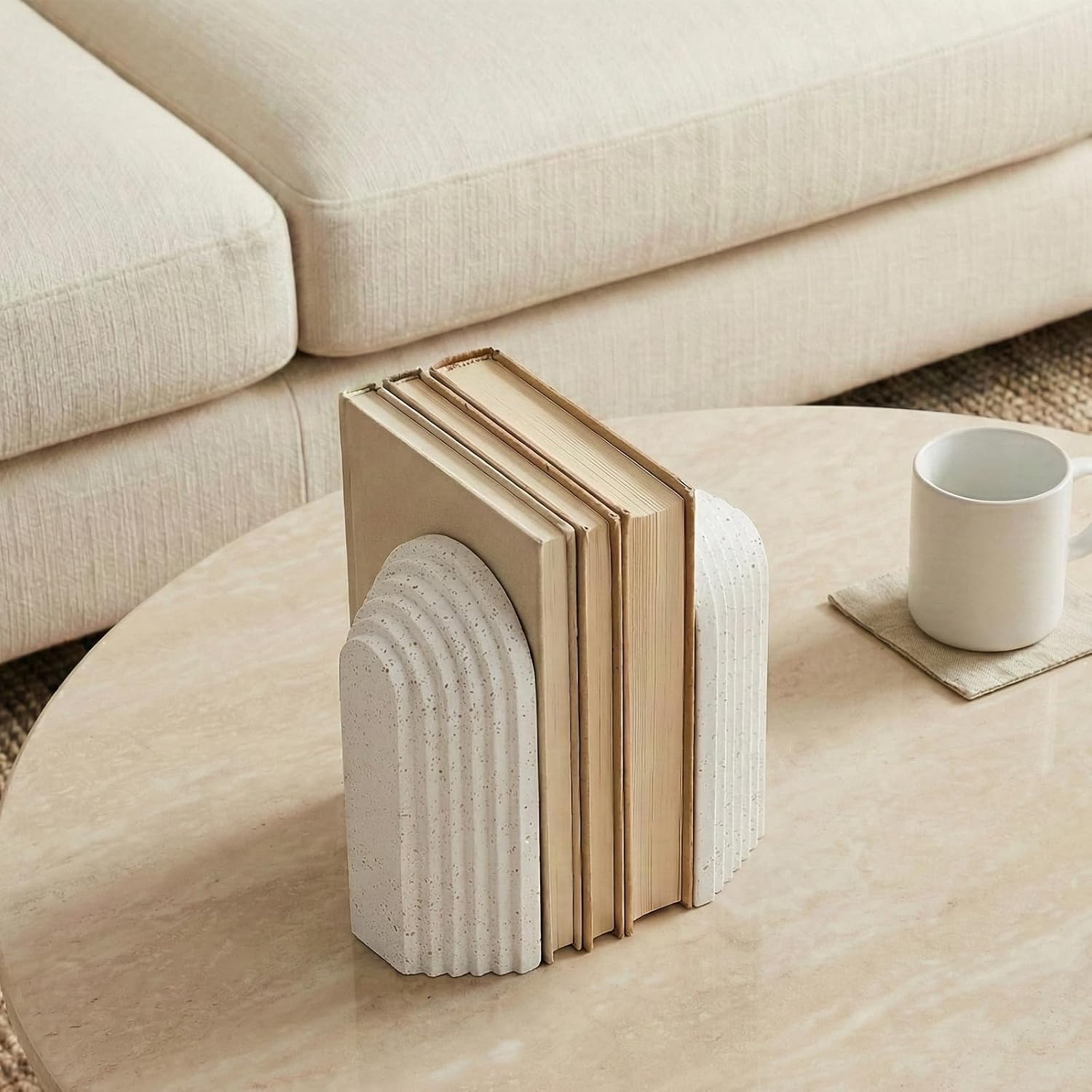 Heavy Duty Book Ends / Natural / Set of 2