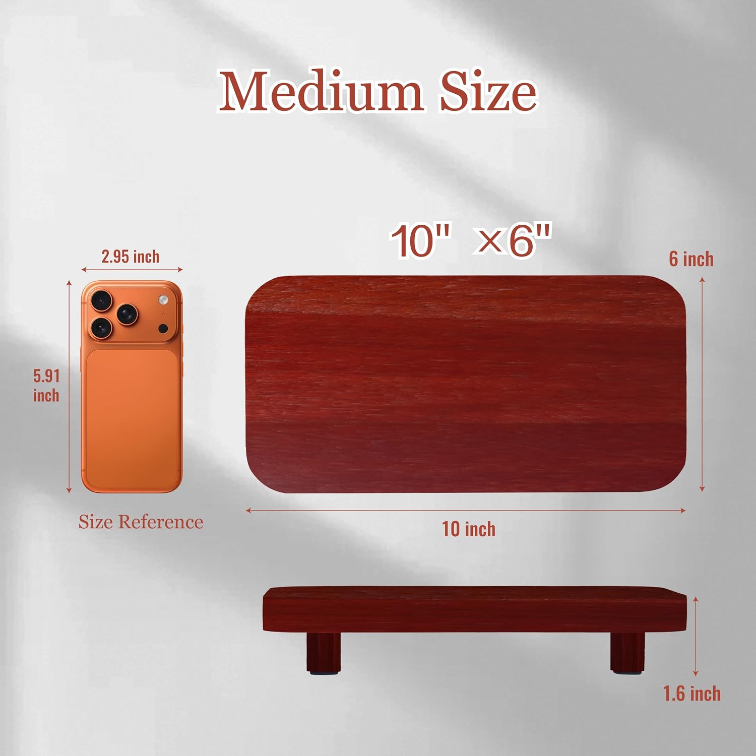 Farmhouse Decorative Tray Soap Holder / Red Brown / M:10*6