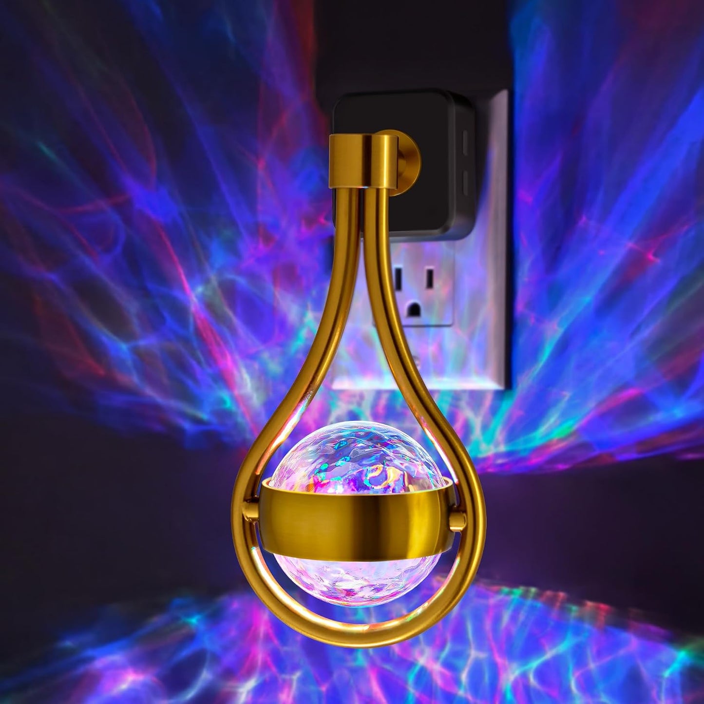 Briignite RGB Night Lights Plug into Wall, Color Changing Nightlight