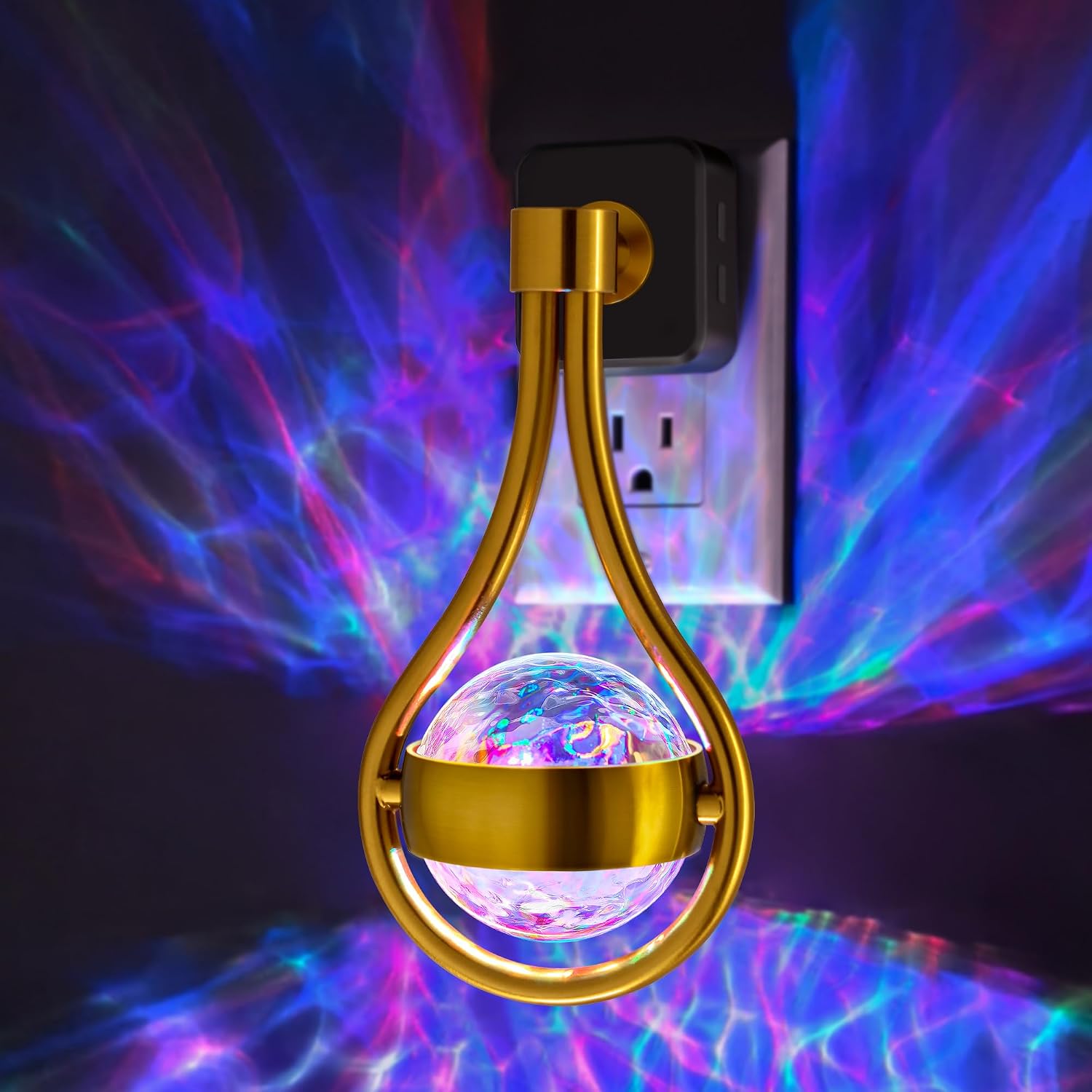 Briignite RGB Night Lights Plug into Wall, Color Changing Nightlight