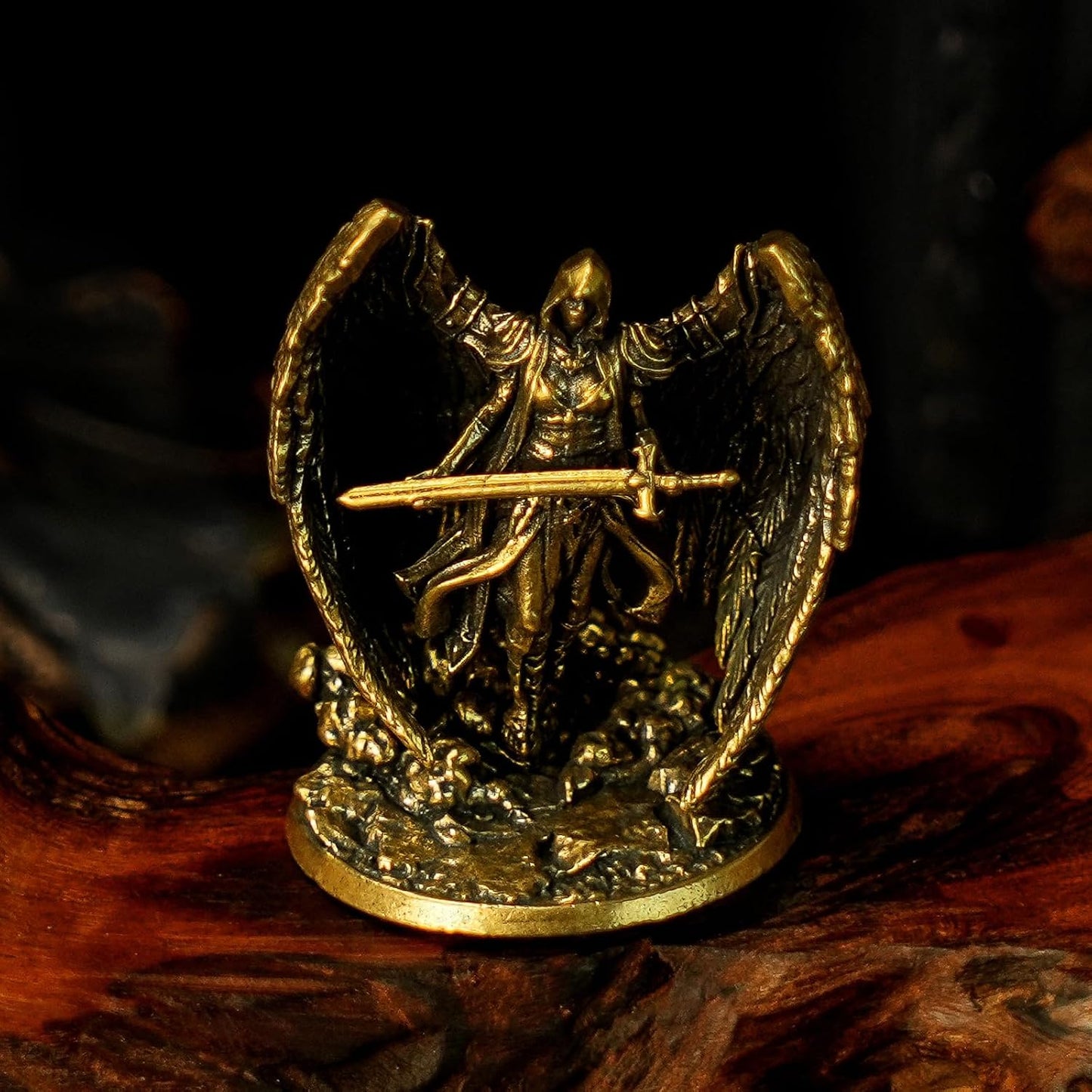 100% Solid Brass Statue / Archangel