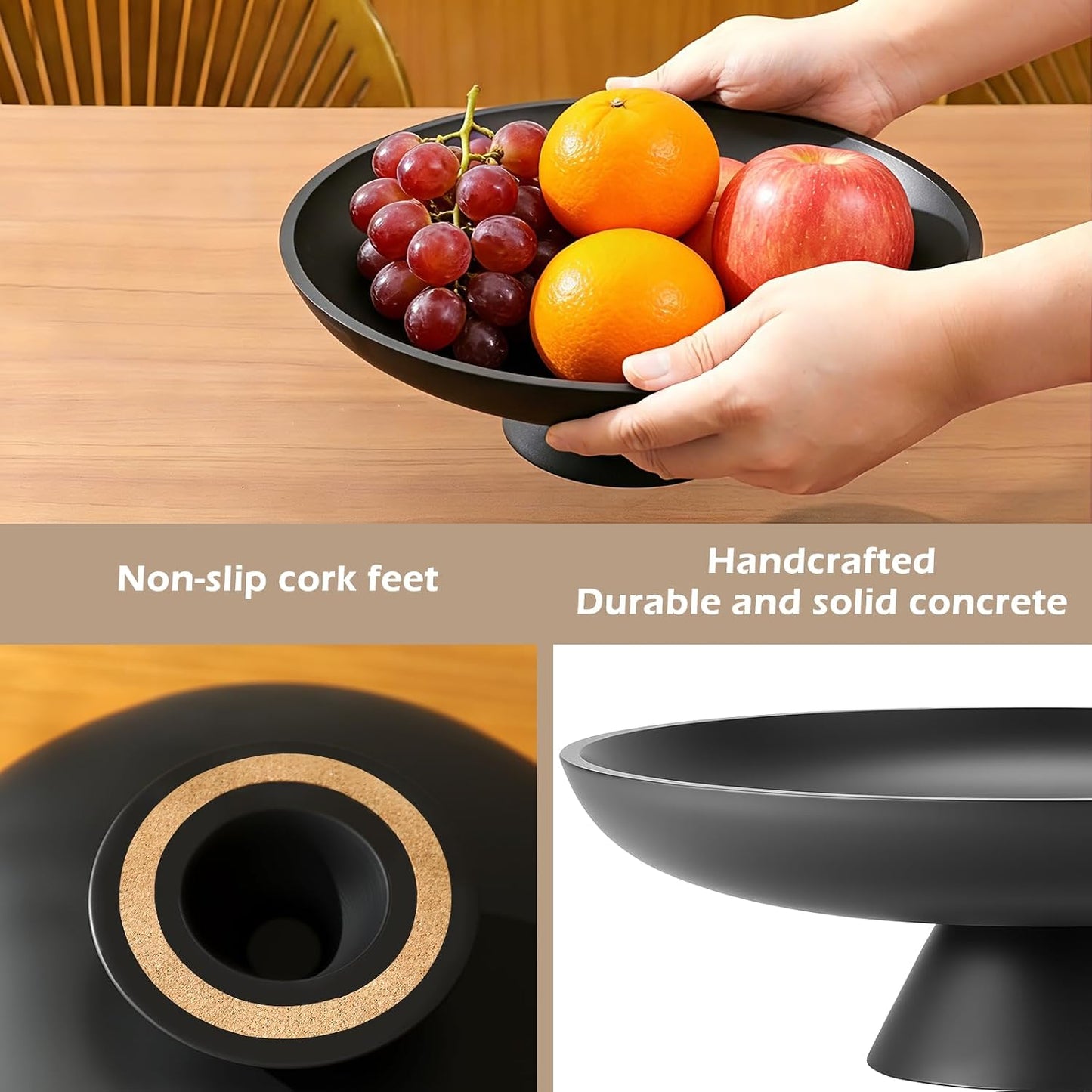 Modern Key Bowl for Entryway Table / Black02