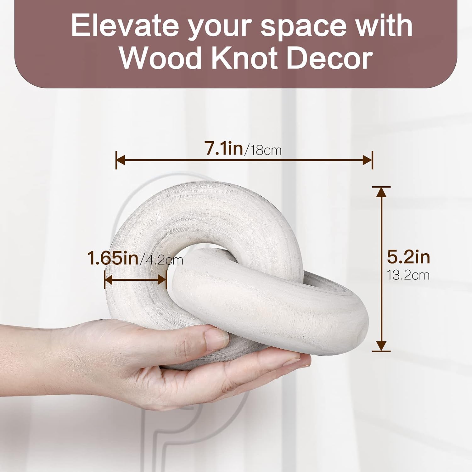 Wooden Chain Link Decor / Natural