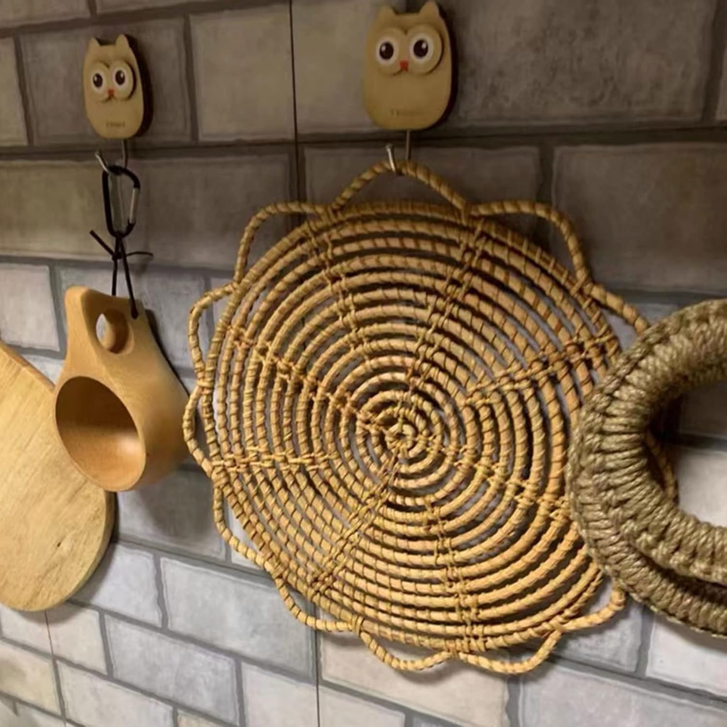 Boho Wall Basket Decor Set / 13 Inch