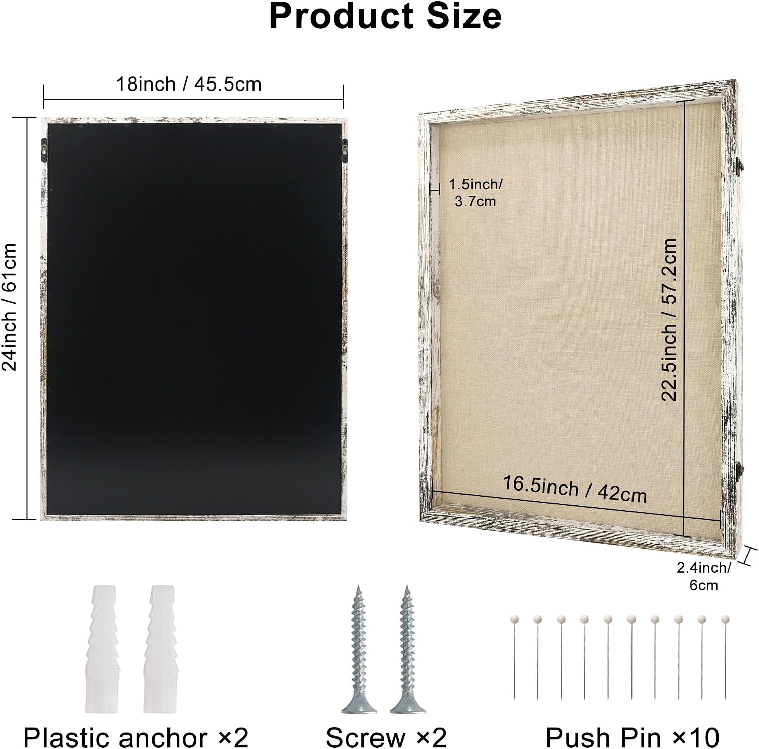 Large Shadow Box Frame 18x24 Display Case, White Wedding Bouquet Memory Box | Hinged Front Open Door with Plexiglass