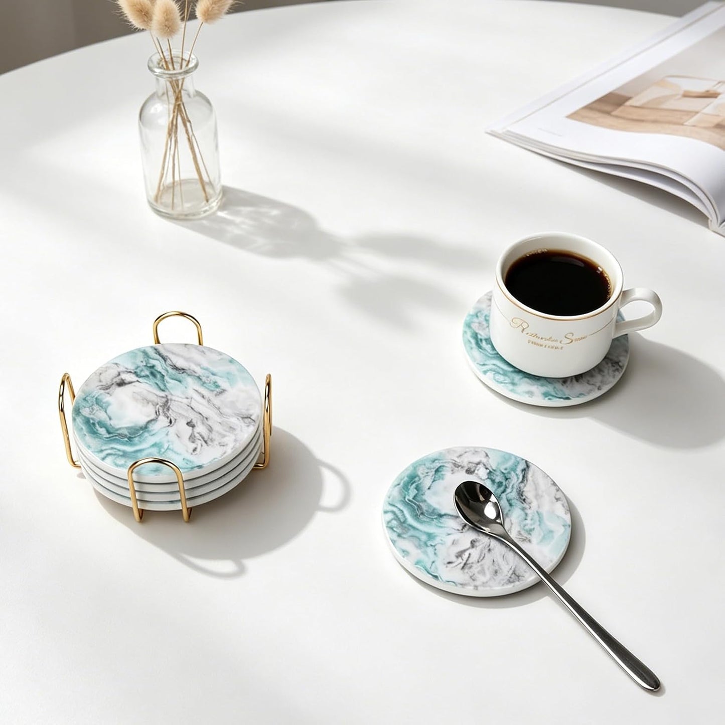 Holders / Coasters / Blue-02 / Set of 6