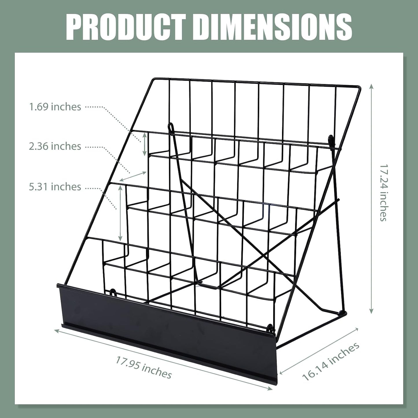 Book Signing Rack,Library Classroom Picture Literature Brochure 4 Tiered | Tabletop Magazine Display Racks,Comic Book