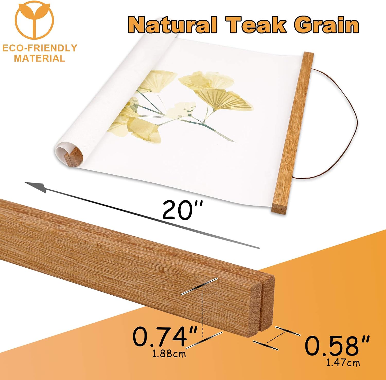 WITCOLOR Magnetic Poster Hanger Frame, 20" Wide 2 Pack Magnetic Hanging Frames 20x28 20x30 20x20 20x16 20x24 Magnet