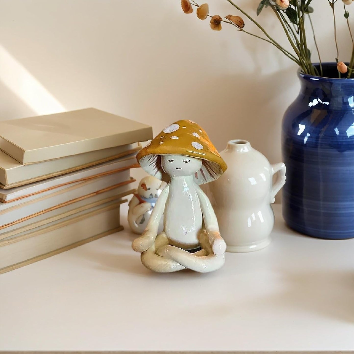Meditation Mushroom Statue / 3.15 Inch