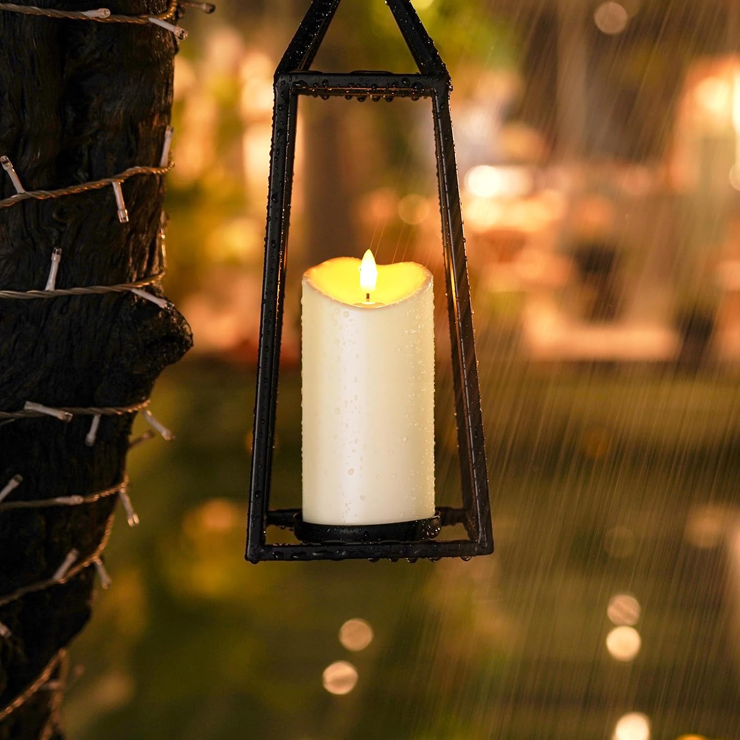 Homemory Outdoor Waterproof Flameless Candles, LED Candles, Battery Operated Candles with Remote and Timers, Electric