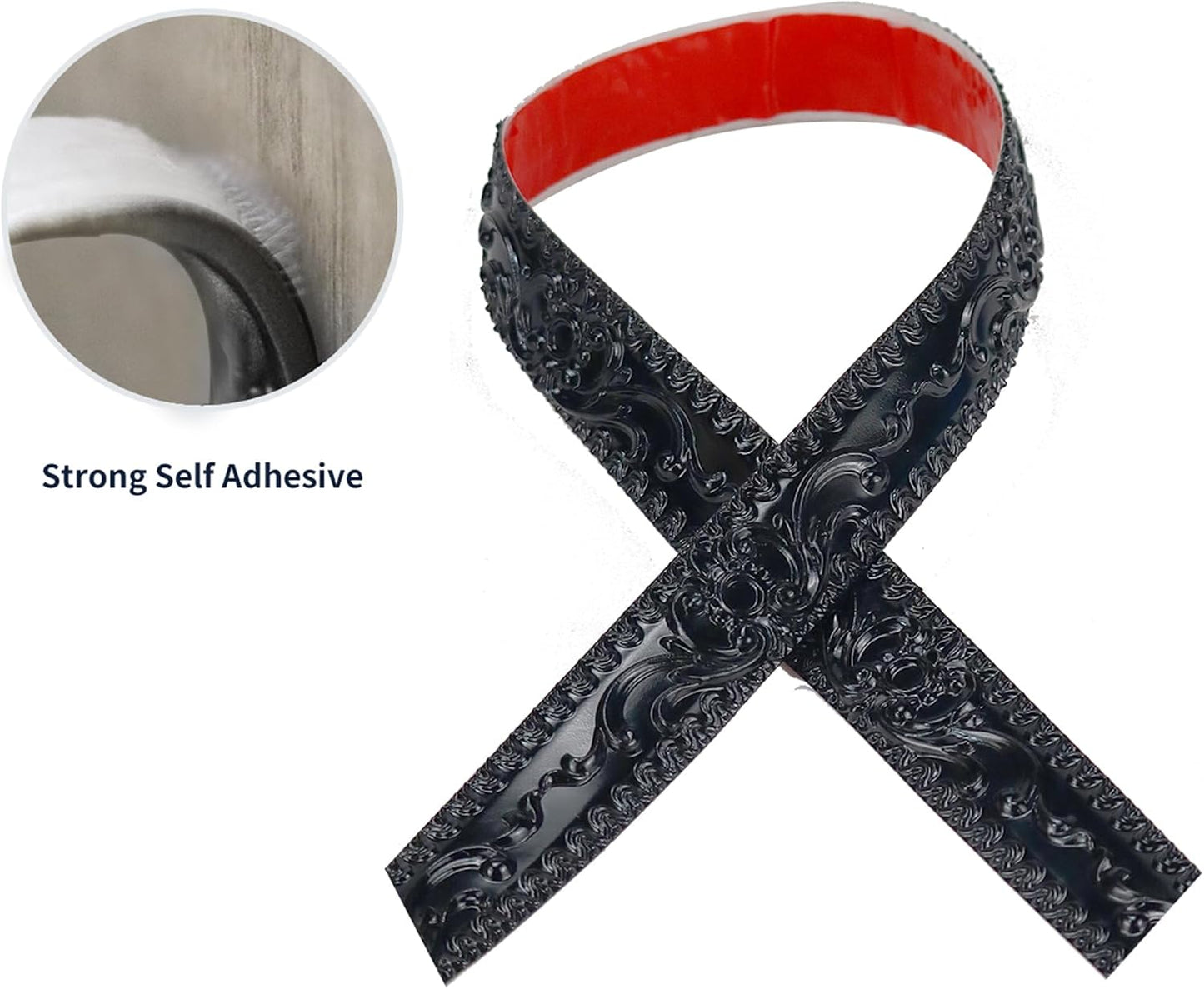 Self Adhesive Peel and Stick Molding Ceiling Molding / Black