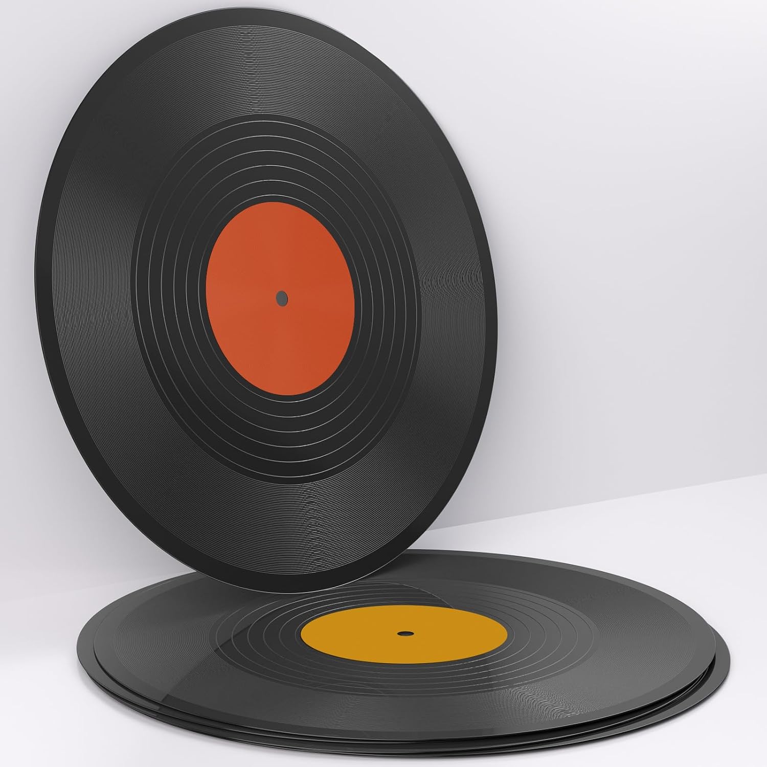 Facmogu 12 Inch Vinyl Wall Decor 6 Pack, Fake Vinyl Records Decorations | For Aesthetic Party Decor Artist Studio