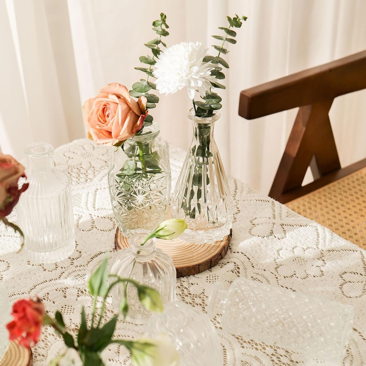 Bud Vases for Flowers / Clear / Set of 32