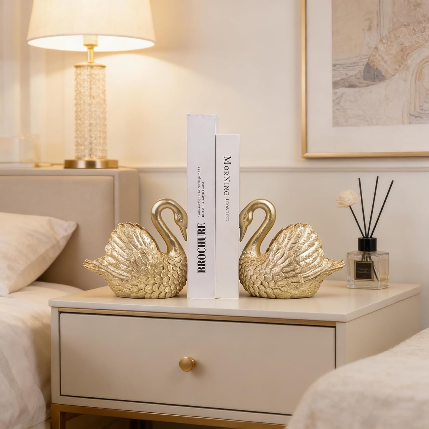 Resin Book Ends / Gold