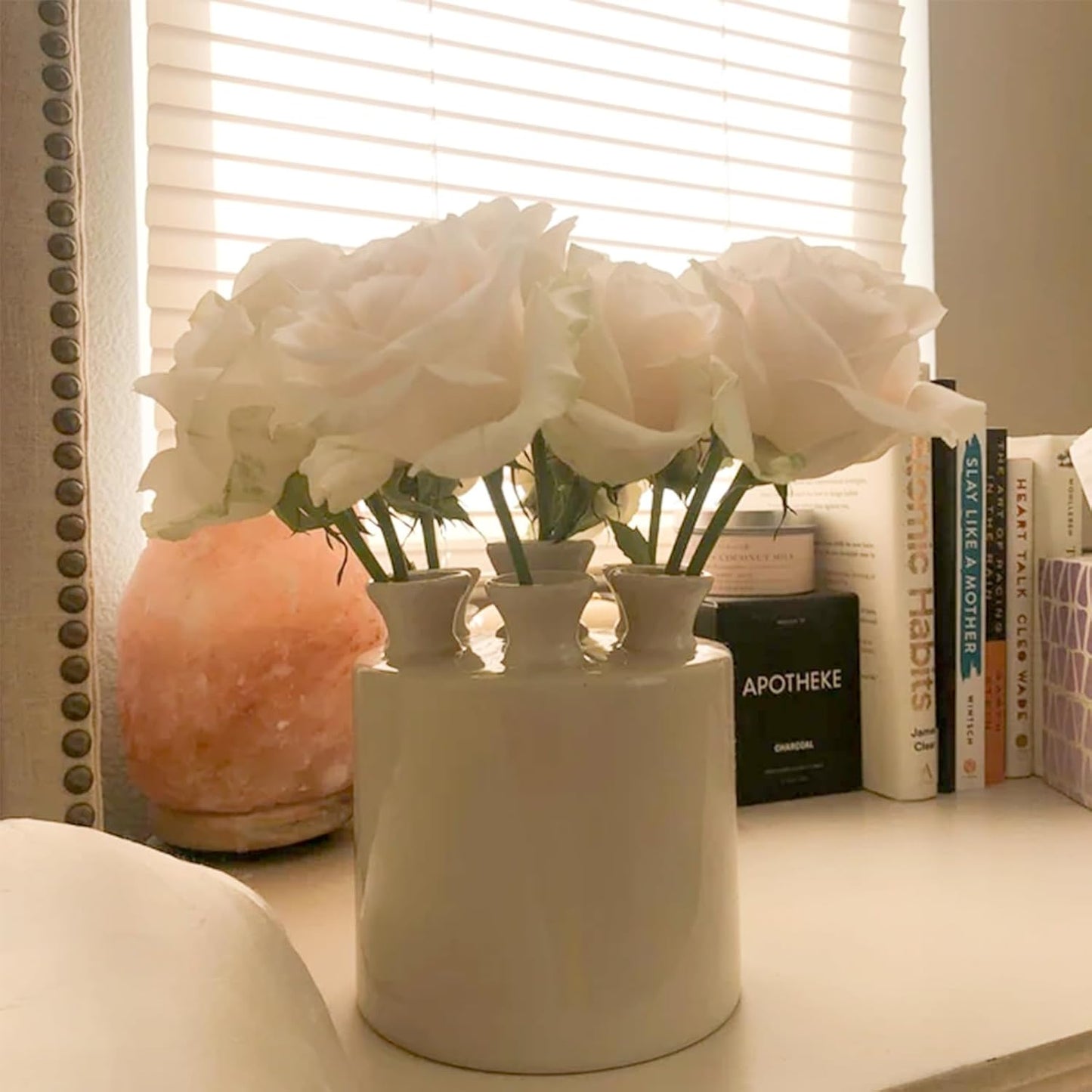 Large Ceramic Vase Modern Cylinder Design / Tulip Vase
