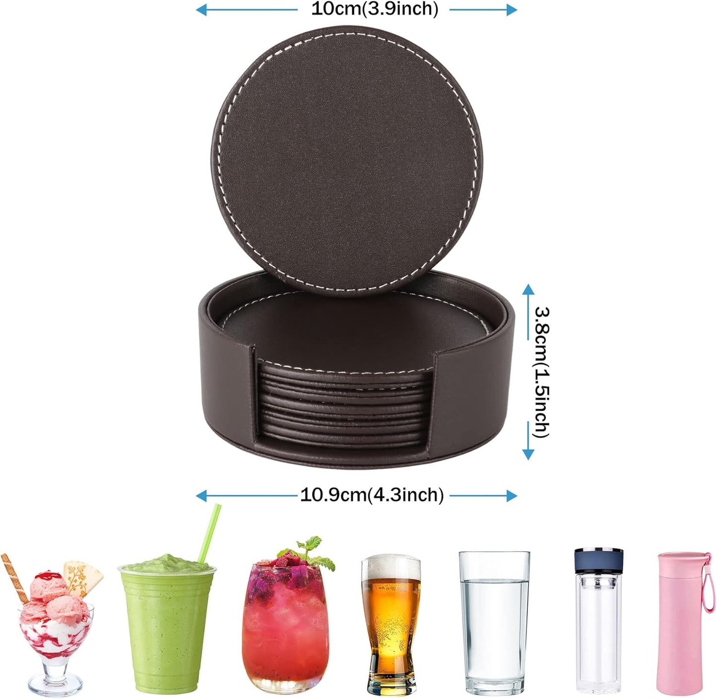 Holder for Tabletop Protection / Brown / Set of 6