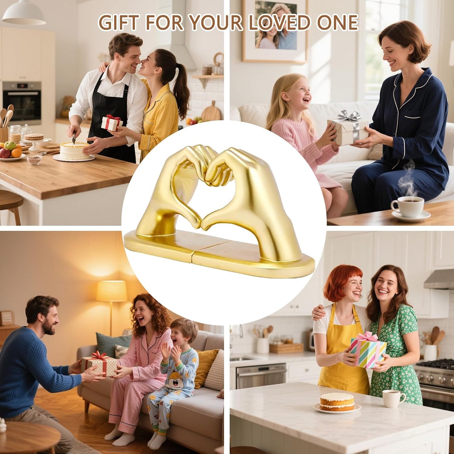 Bookends / Non-Skid Bookend / Medium / Golden / Gold