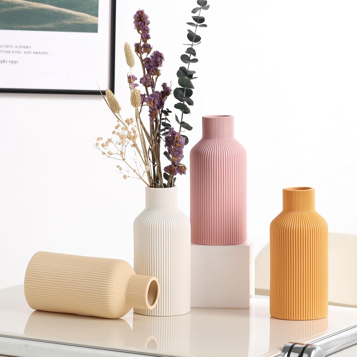Ceramic Vase for Decor / Orange