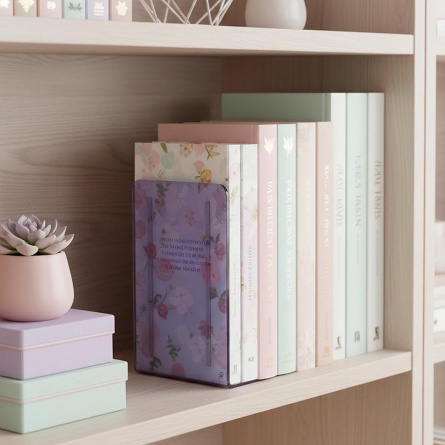Plastic Bookends / Clear