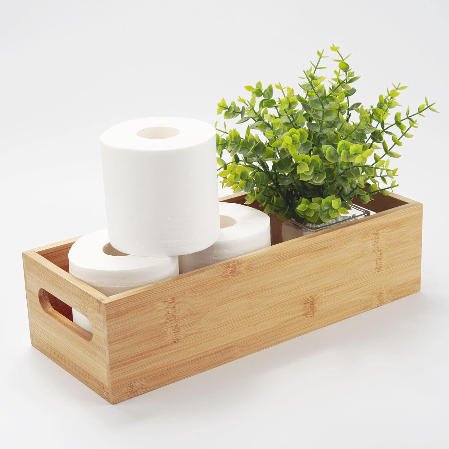 Toilet Tank Paper Basket for Back of Tank Top / 15 x 6 x 4