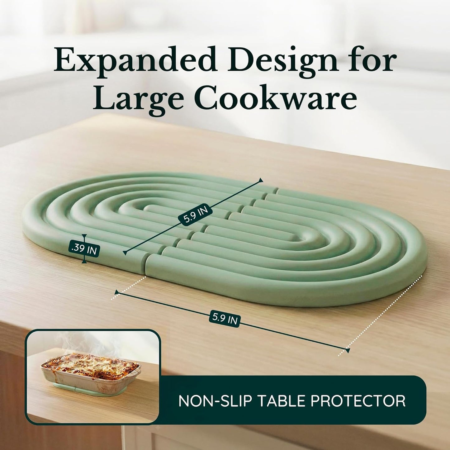 Non-Slip Pot Holders / Willow Green