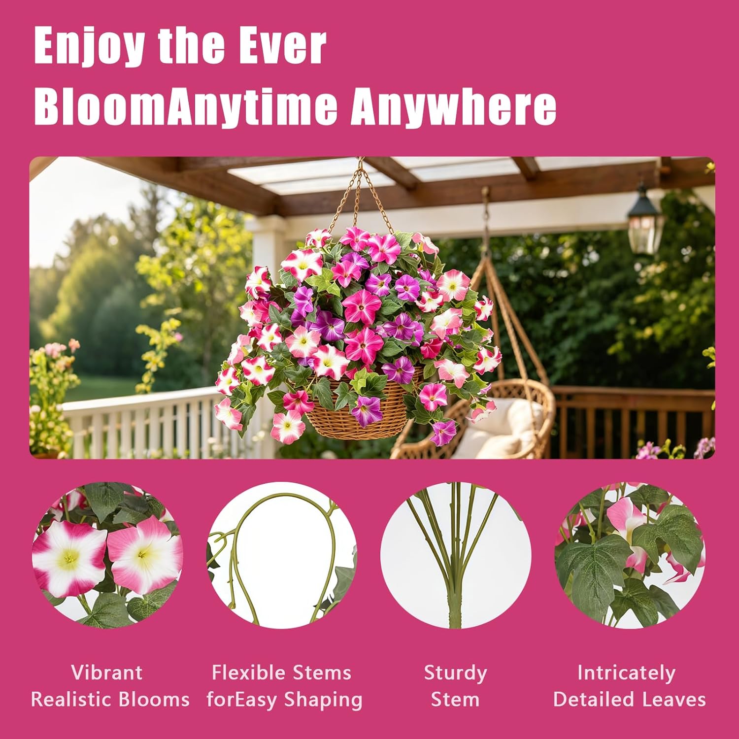 Artificial Flowers / UV Resistant fake Plants Flowers Bundles